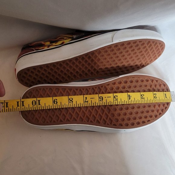 Vans Samurai Rising Slip On Skate Shoes Flames Mens 8.5 W 10 - Picture 12 of 12